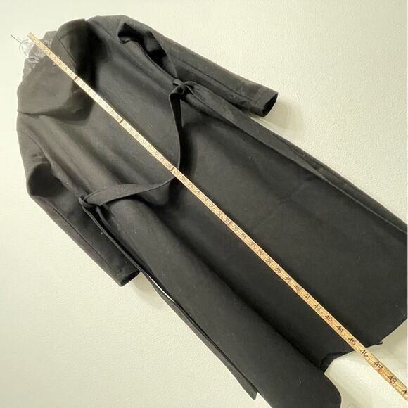 Mia Melon Satin-Lined Waterproof Wool Jacket Hooded - Jessica Black Size Large - Picture 5 of 11